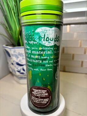 Rare 2009 Starbucks "Go Green" Eco-Travel Tumbler - NWT Collector's Find!